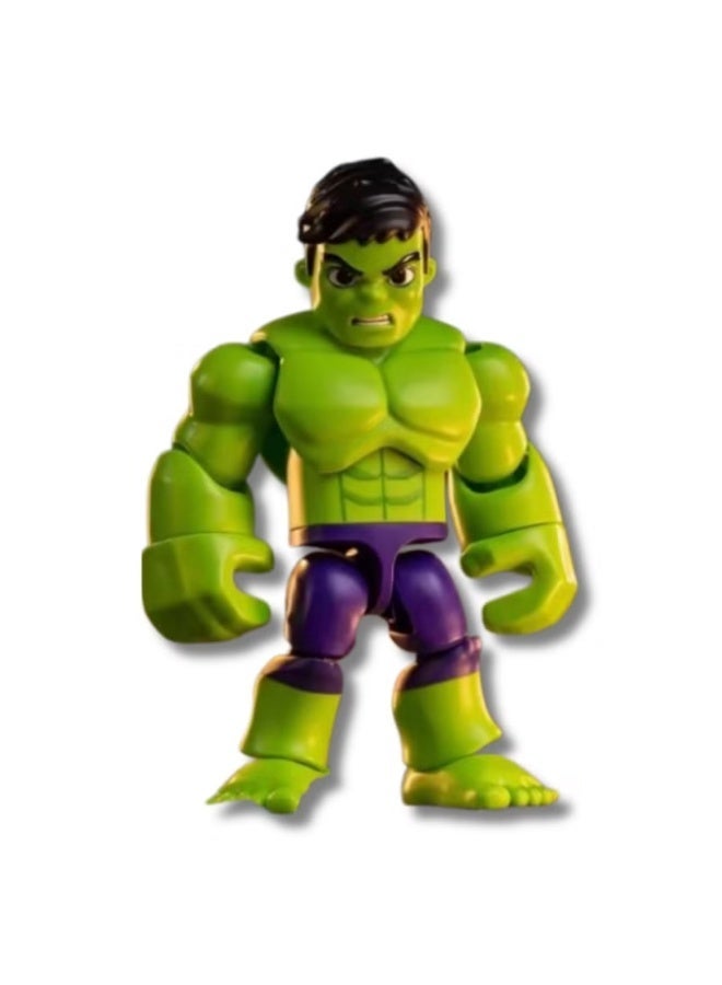 BLOKEES Marvel Spidey Amazing Friends Hulk Building Kit | Amazing Level 02 Collectible Action Figure Toy | STEM Construction Set for Kids & Adults | Licensed Model Play & Display - Image 1